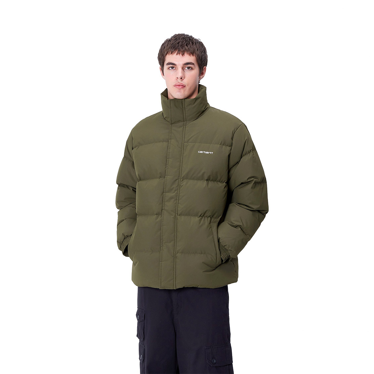 Carhartt WIP Danville Jacket グリーン　M Carhartt WIP Danville Jacket Office Green/White | Skatestore
